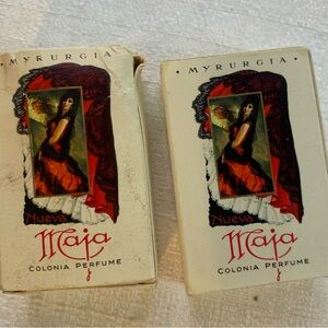 2 Vintage 60’s Mini Nueva Maja Colonia Perfume No 702 Net 1/7 Fl oz 1 New 1 Used